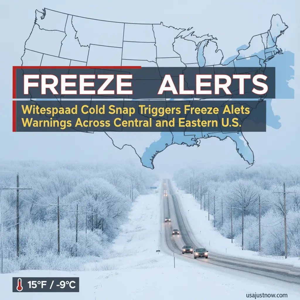 Widespread Cold Snap Triggers Freeze Warnings Across U.S